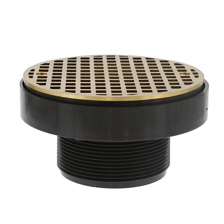 Jones Stephens 3-1/2in. LevelBest Adapter with 3-1/2in. Plastic Spud and 6in. Nickel Bronze Strainer D50524